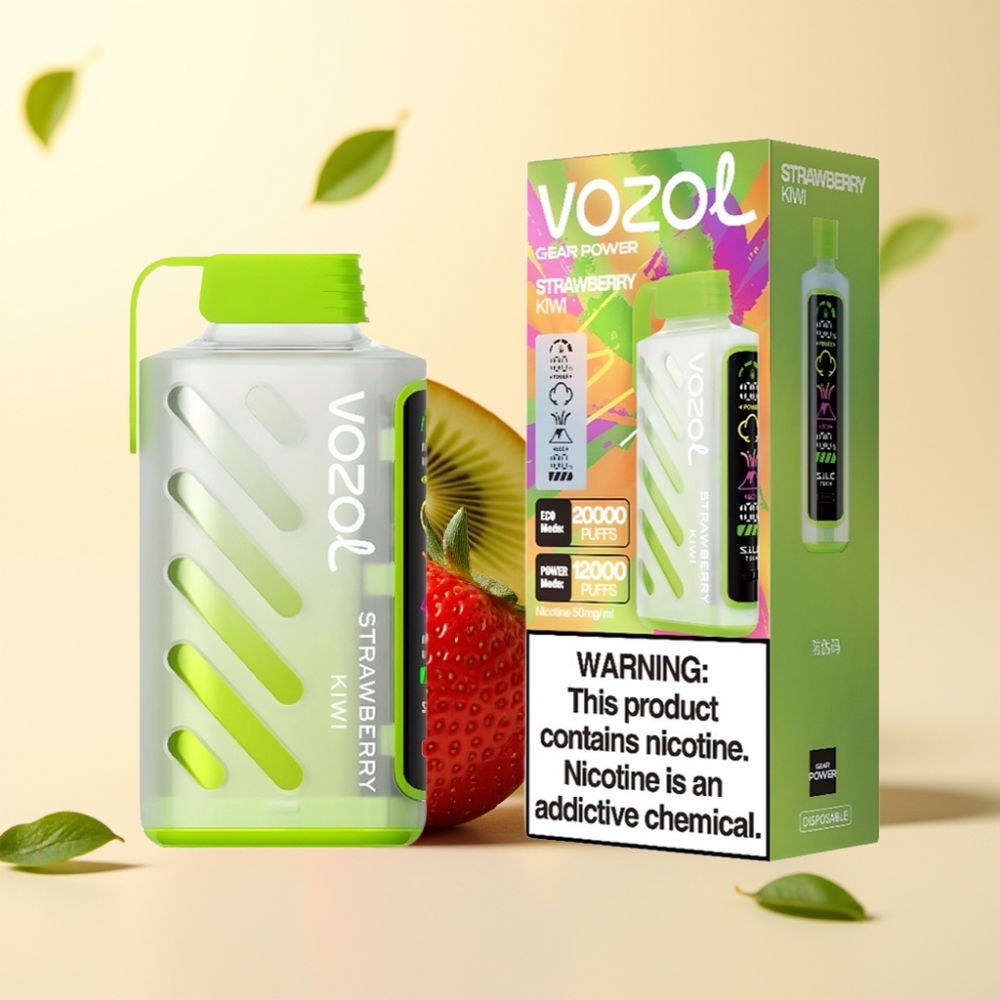 VOZOL Gear Power 20000 Puffs S.i.L.C. Tech Dual Mesh Coil Capsuni Kiwi