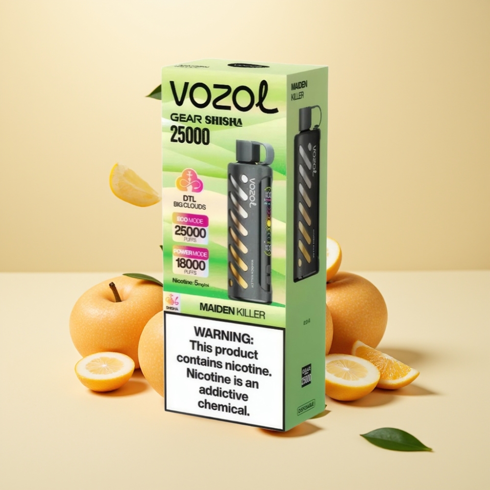 VOZOL Gear Shisha 25000 Puffs Dual Mesh Dual Modes Maiden Killer 5mg/ml