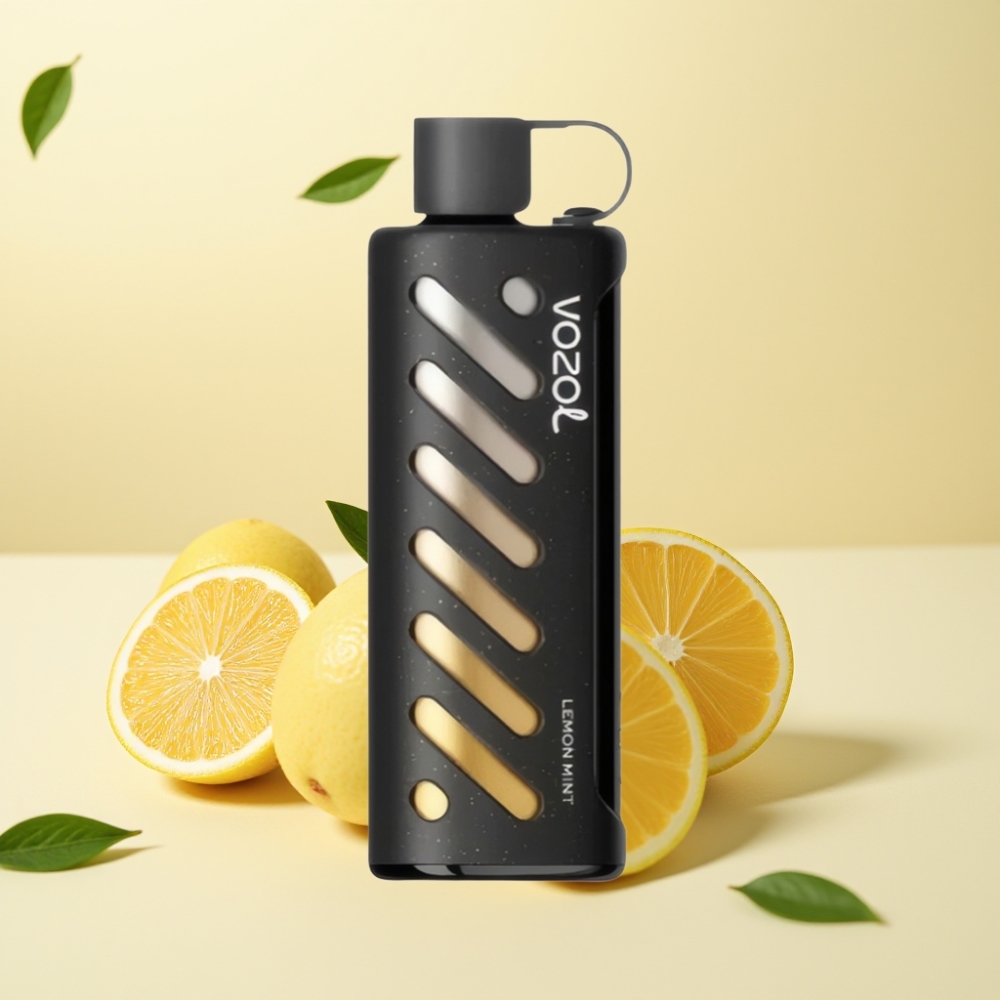 VOZOL Gear Shisha 25000 Puffs Dual Mesh Lemon Mint S.i.L.C Tech 1000mAh