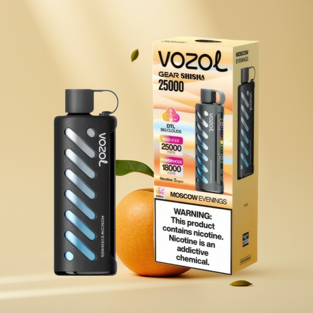 VOZOL Gear Shisha 25000 Puffs Dual Mesh Moscow Evenings S.i.L.C Tech 1000mAh