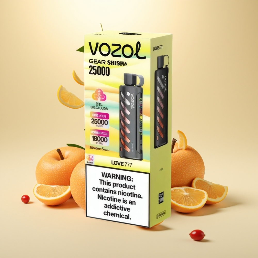 VOZOL Gear Shisha 25000 Puffs Dual Mesh S.i.L.C Tech Love 777