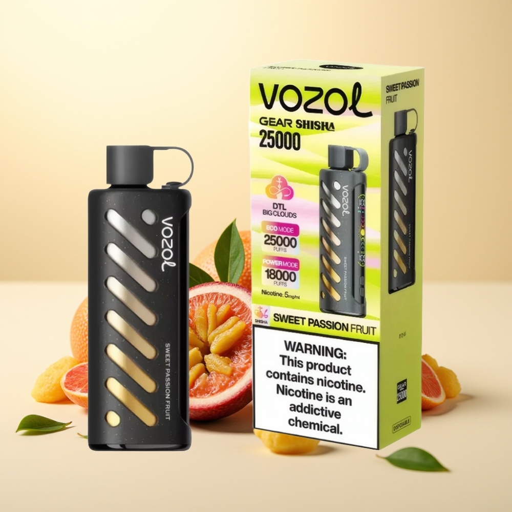 VOZOL Gear Shisha 25000 Puffs Dulce Fructul Pasioanei Dual Mesh S.i.L.C Tech