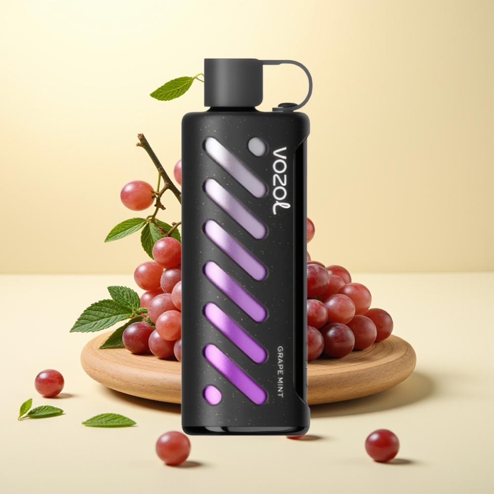 VOZOL Gear Shisha 25000 Puffs Grape Mentă Dual Mesh S.i.L.C Tech 1000mAh