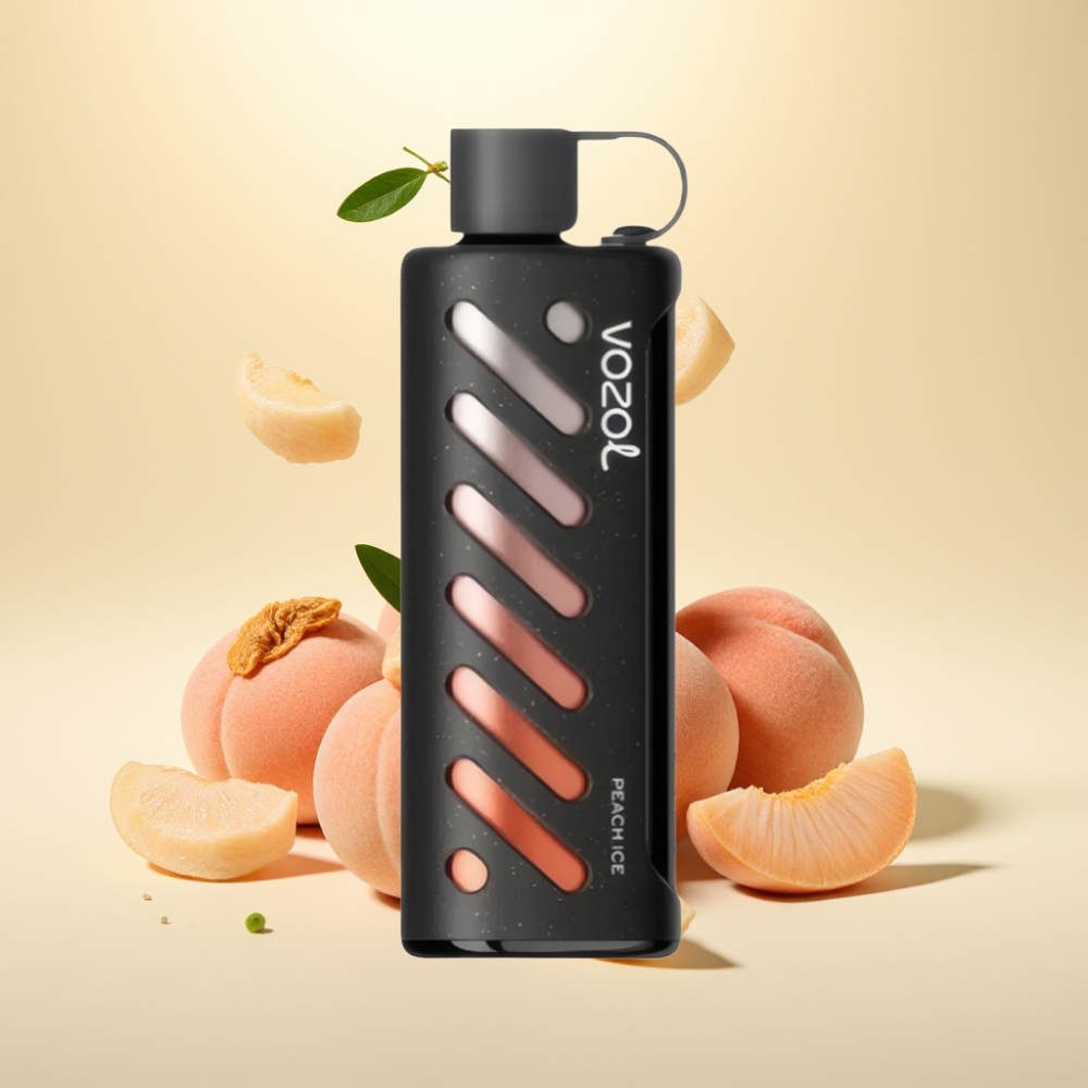 VOZOL Gear Shisha 25000 Puffs Peach Ice Dual Mesh S.i.L.C Tech 1000mAh