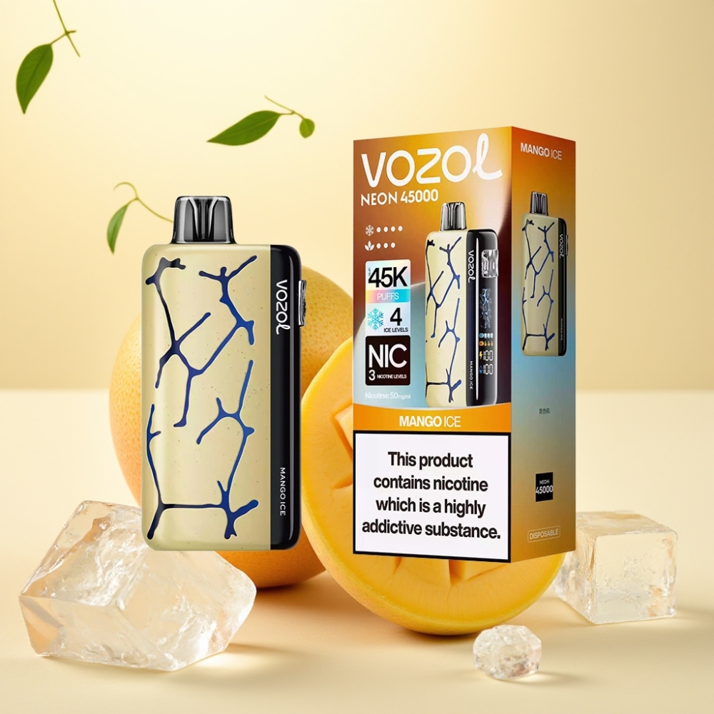 Vozol Neon 45K 45000 Puffs Adjustable Ice Airflow Mango Gheață Disposable Vape Vozol Neon 45K 45000 Puffs Adjustable Ice Airflow Mango Gheață Disposable Vape