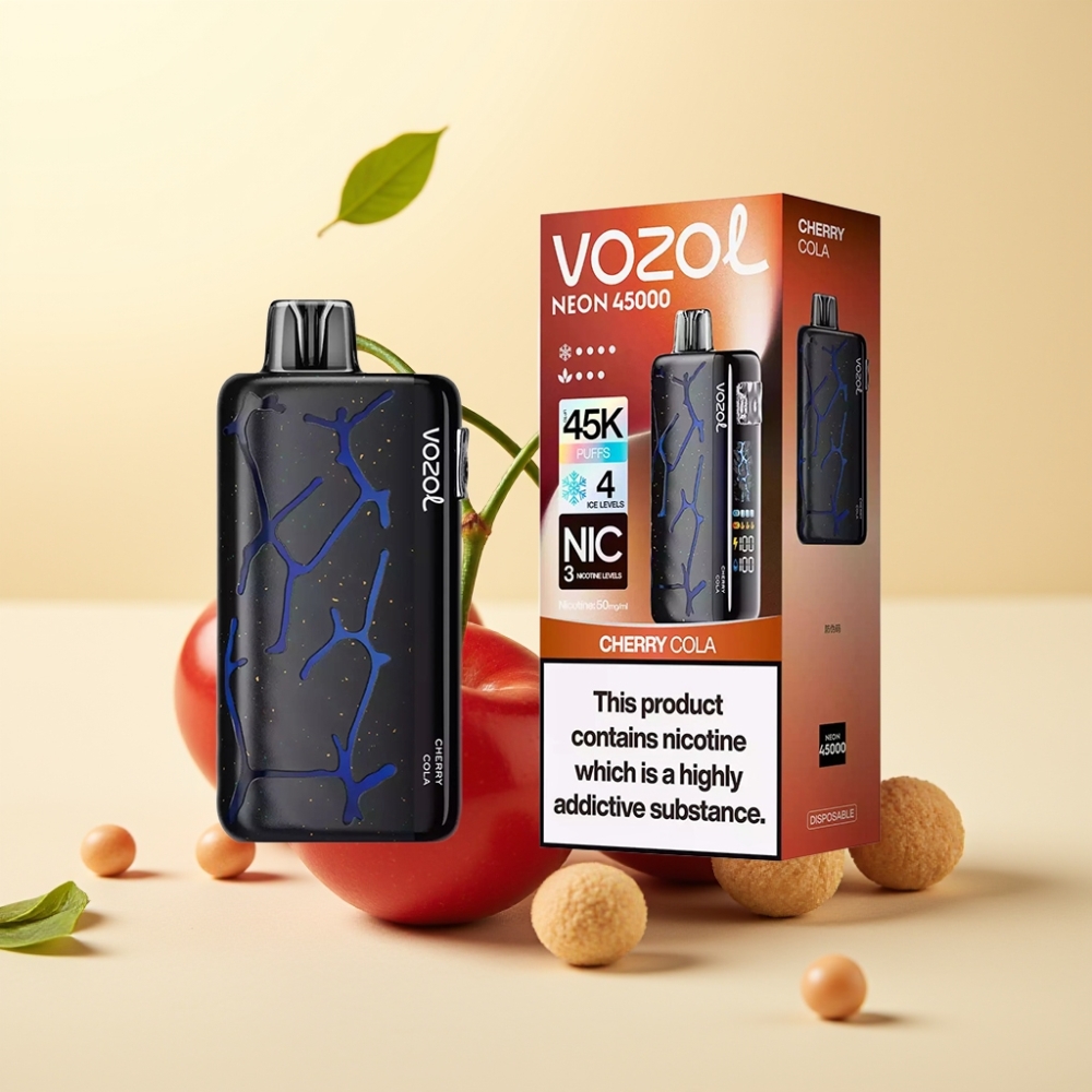 Vozol Neon 45K 45000 Puffs Ice 4 Airflow 3 Cherry Cola
