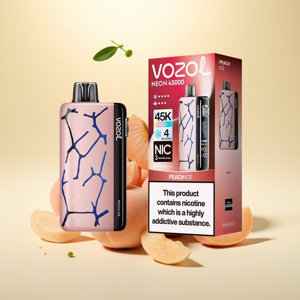 Vozol Neon 45K 45000 Pufuri Adjustable Ice Airflow Peach Ice
