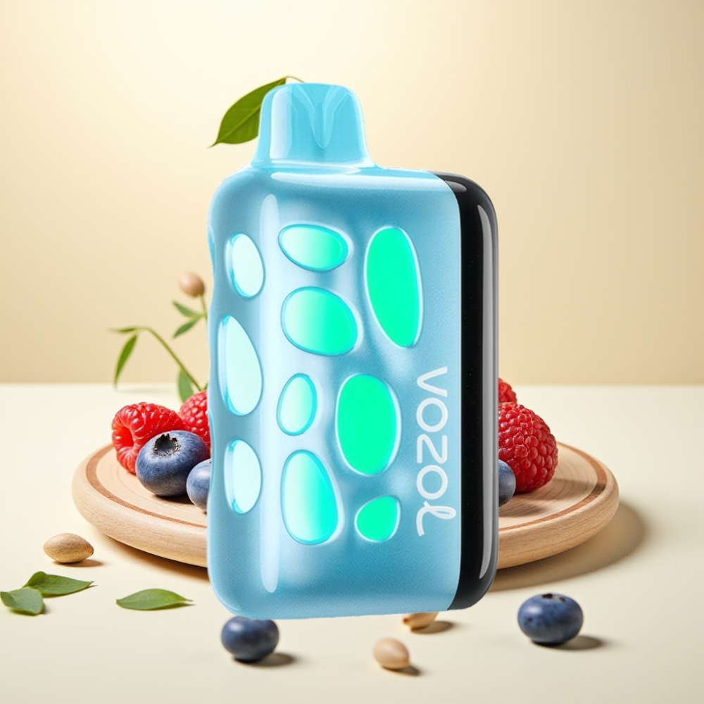 VOZOL RAVE 40000 Disposable Vape Glow Design Beat-Synced Party Mode Blue Razz Ice VOZOL RAVE 40000 Disposable Vape Glow Design Beat-Synced Party Mode Blue Razz Ice