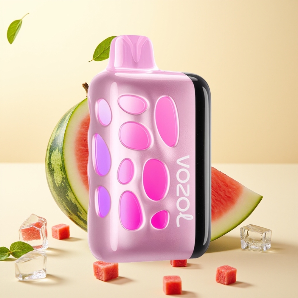 VOZOL RAVE 40000 Disposable Vape Piersică Gheață cu Glow 270° și Party Mode