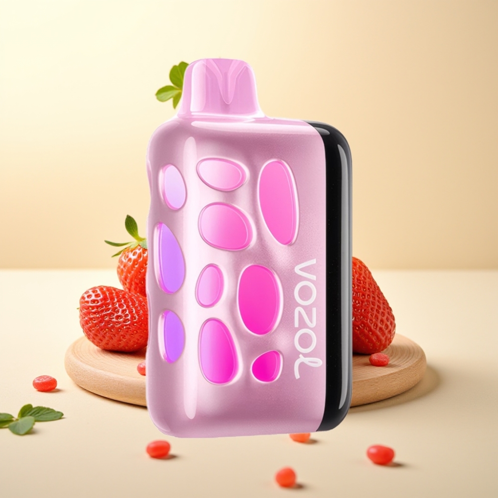 VOZOL RAVE 40000 Disposable Vape Vibrant Glow Strawberry Ice Beat-Synced Party Mode
