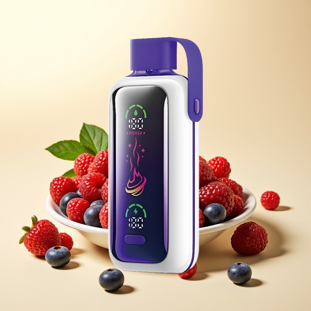 VOZOL Star 20000 Puffs Dual Mesh Ecuson Mix de Fructe de Pădure 2.2" HD