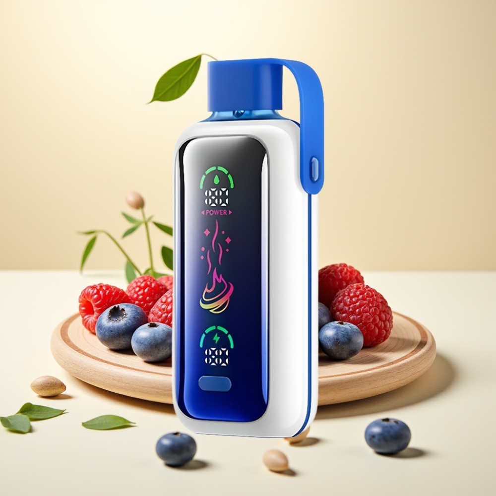 VOZOL Star 20000 Puffs Dual Mesh HD Screen 650mAh Afine Albastră Zăpadă