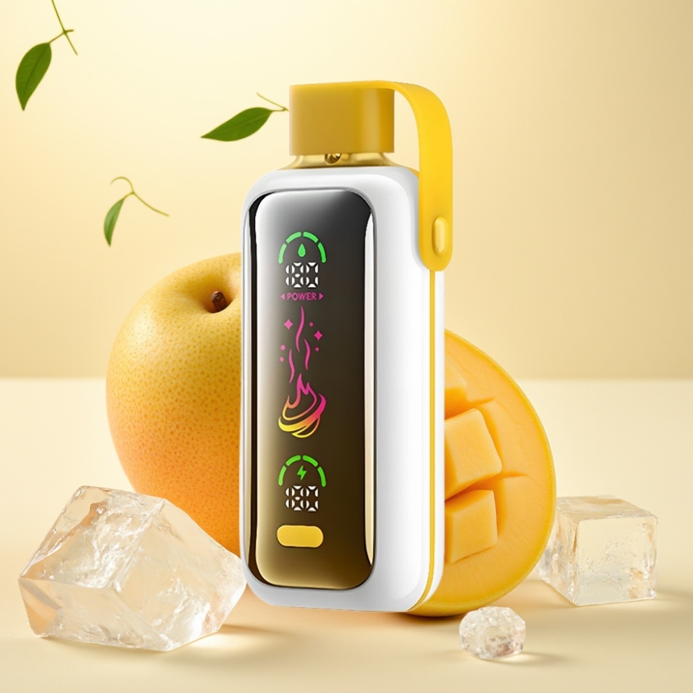 VOZOL Star 20000 Puffs Dual Mesh Mango Gheață 2.2" HD Ecran Oglindă