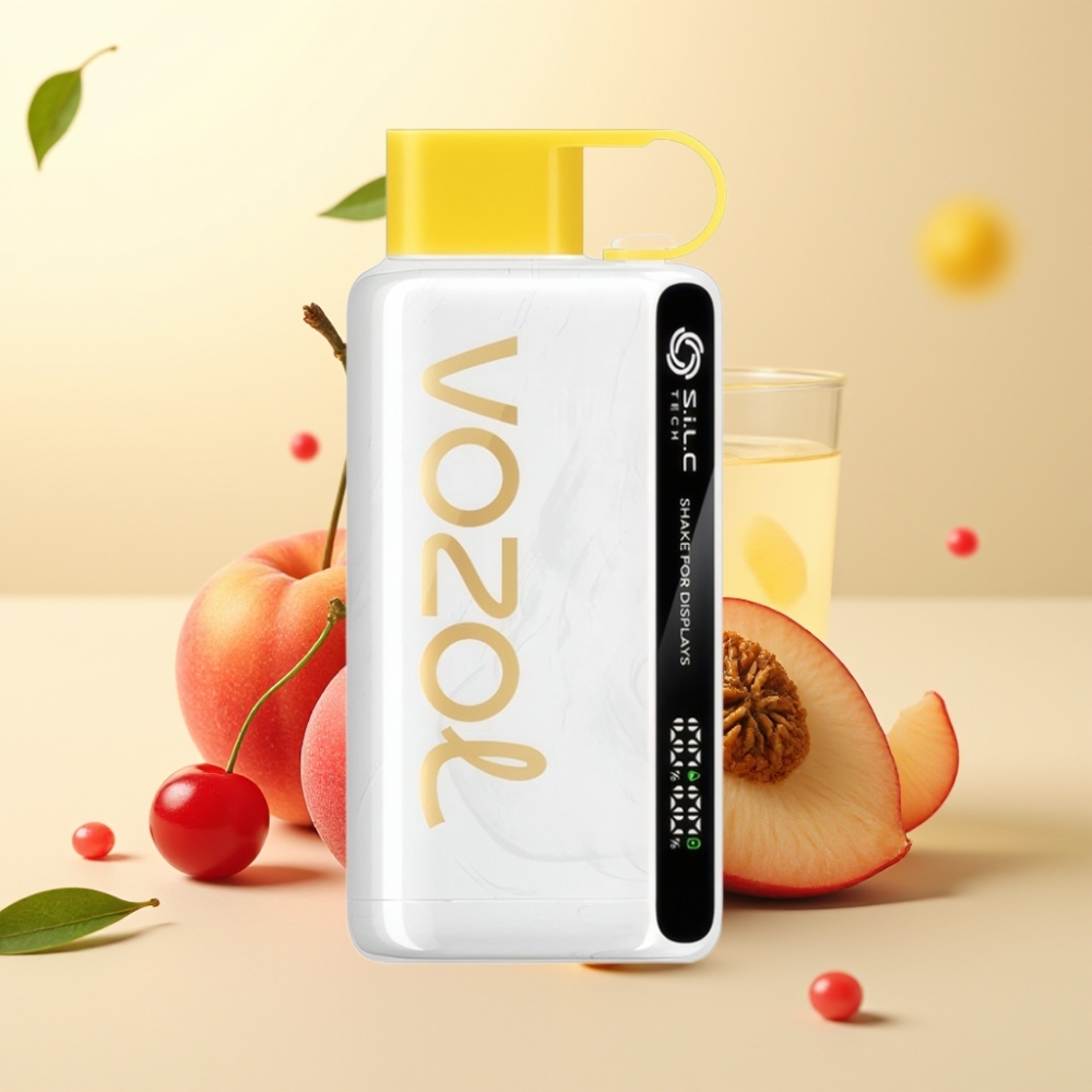 VOZOL STAR 9000/12000 Disposable Vape Cireșă piersică limonadă cu Shake display și S.i.L.C TECH VOZOL STAR 9000/12000 Disposable Vape Cireșă piersică limonadă cu Shake display și S.i.L.C TECH