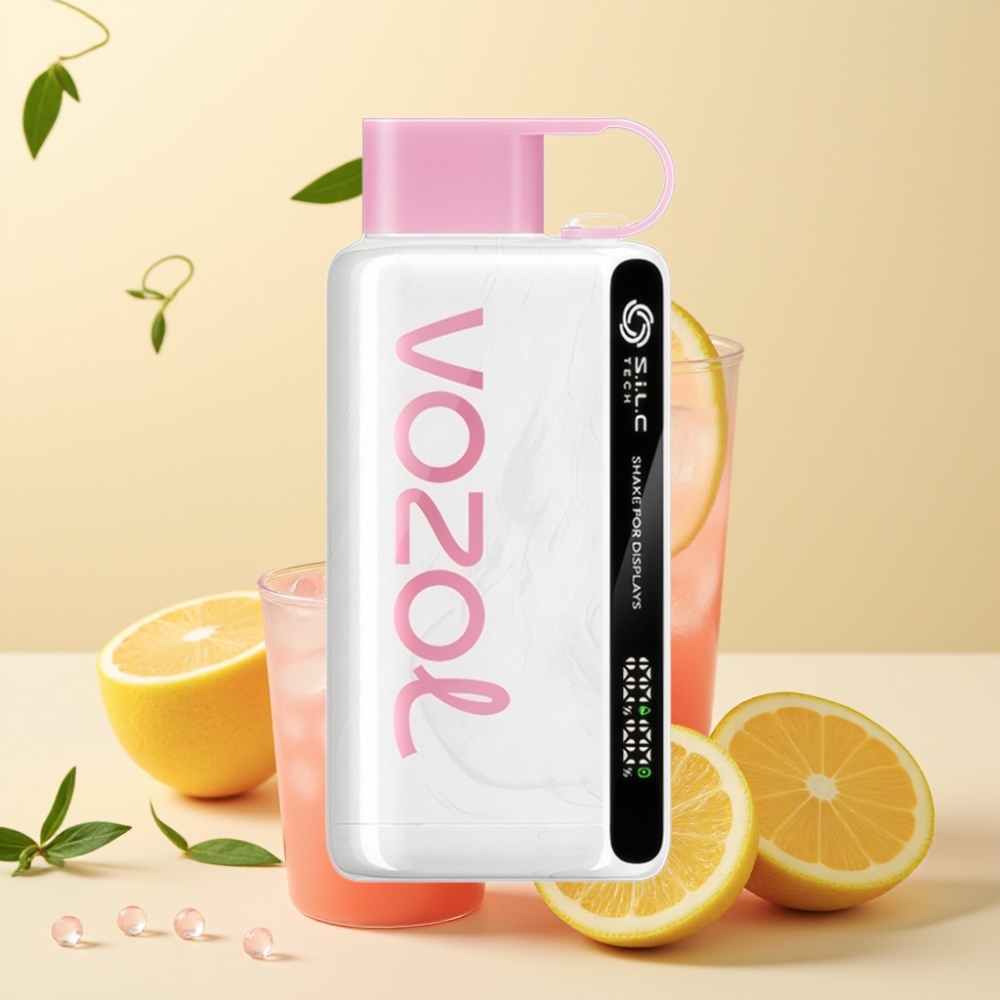 VOZOL STAR 9000/12000 Disposable Vape Lămâie Roză cu S.i.L.C TECH și Încărcare Rapidă