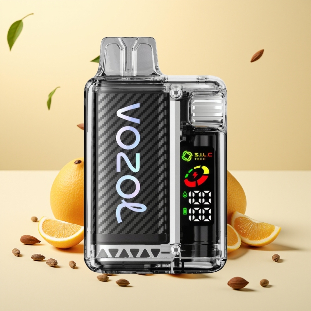 VOZOL Vista 20000 Puffs Reîncărcabil OLED 650mAh 2% Vanilie Tutun S.i.L.C Dual Mesh