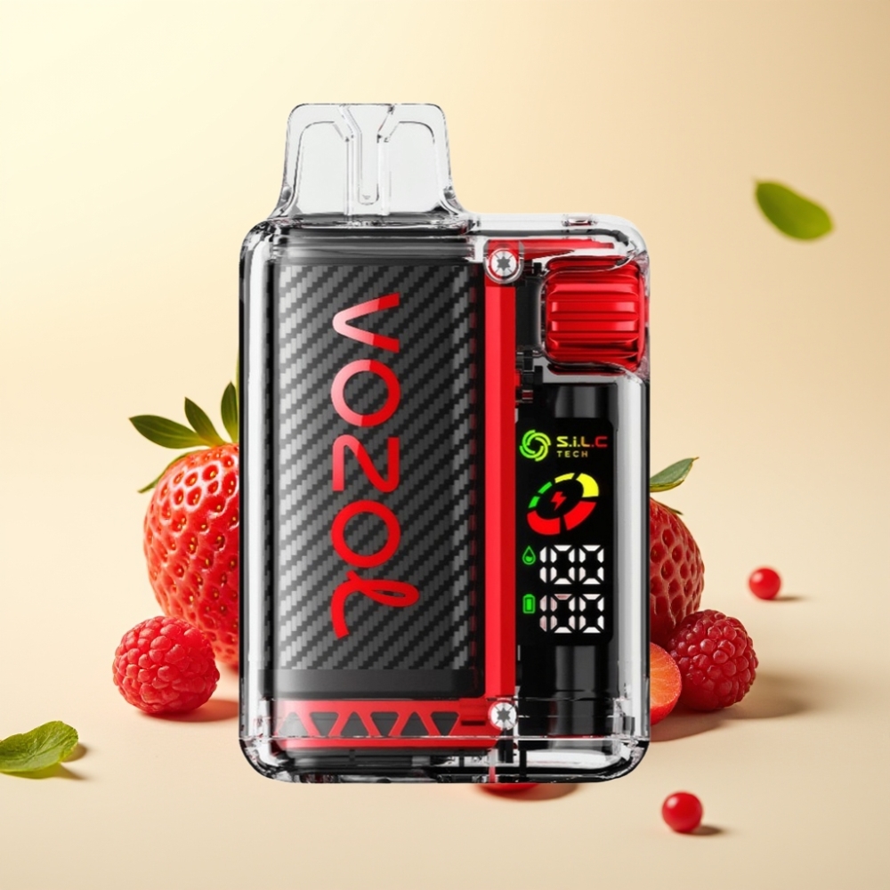 VOZOL Vista 20000 Puffs Rechargeable OLED 6-Level Watt Capsuni Zmeură Cireșe