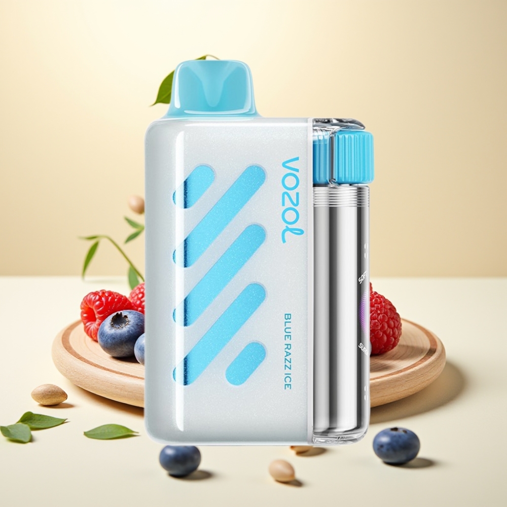 VOZOL VISTA 40000 Puffs MTL Rechargeable Vape Afinează Albastru Gheață Mesh Coil S.i.L.C